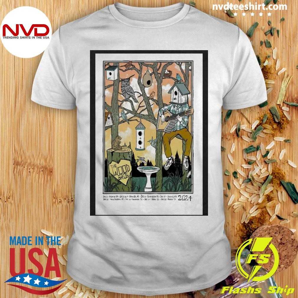 The Wood Brothers Dec 10, 2024 Oxford, MS Tour Poster Shirt