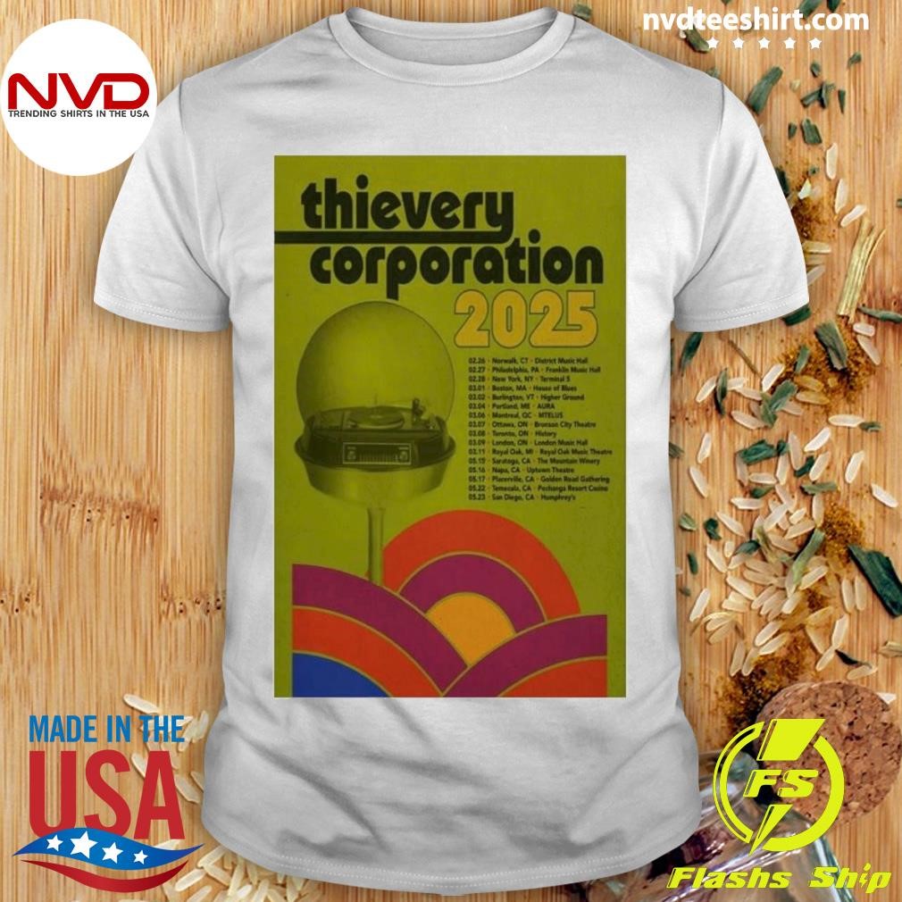 Thievery Corporation Fall Tour 2025 Shirt