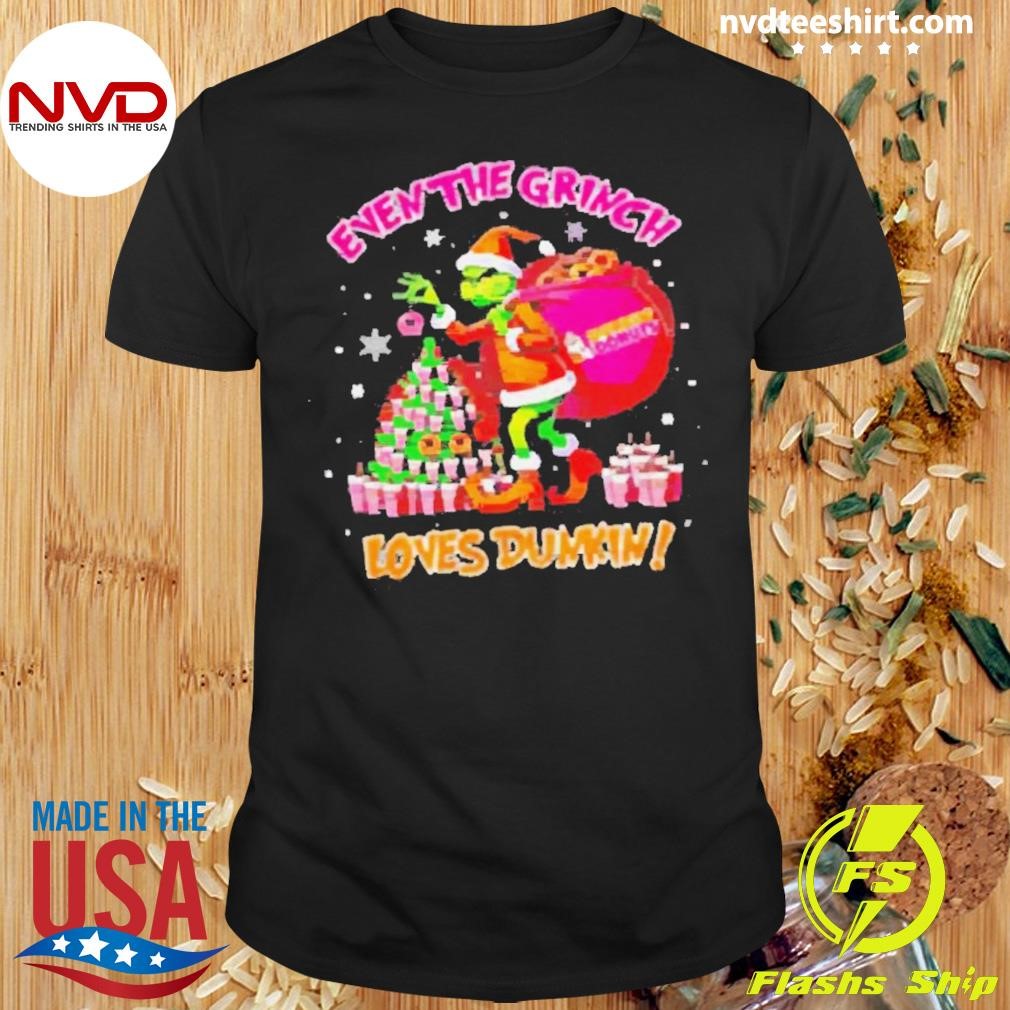 Top Grinch loves Dunkin’ Donuts Christmas 2024 Shirt