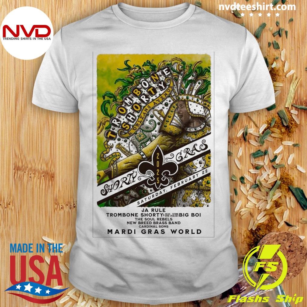 Trombone Shorty At Mardi Gras World In New Orleans, LA On Feb 22 2025 Shirt