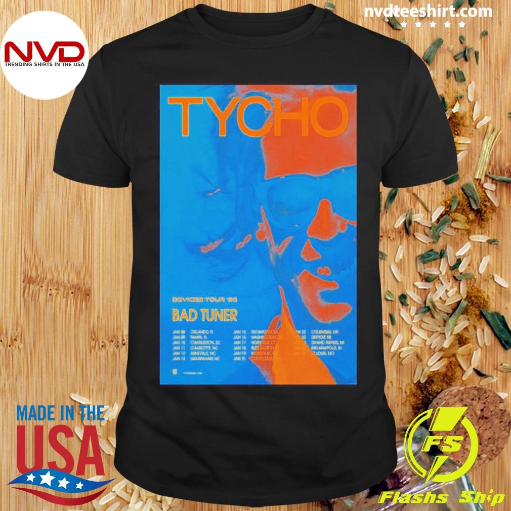 Tycho Bad Tuner Devices Tour 2025 Shirt