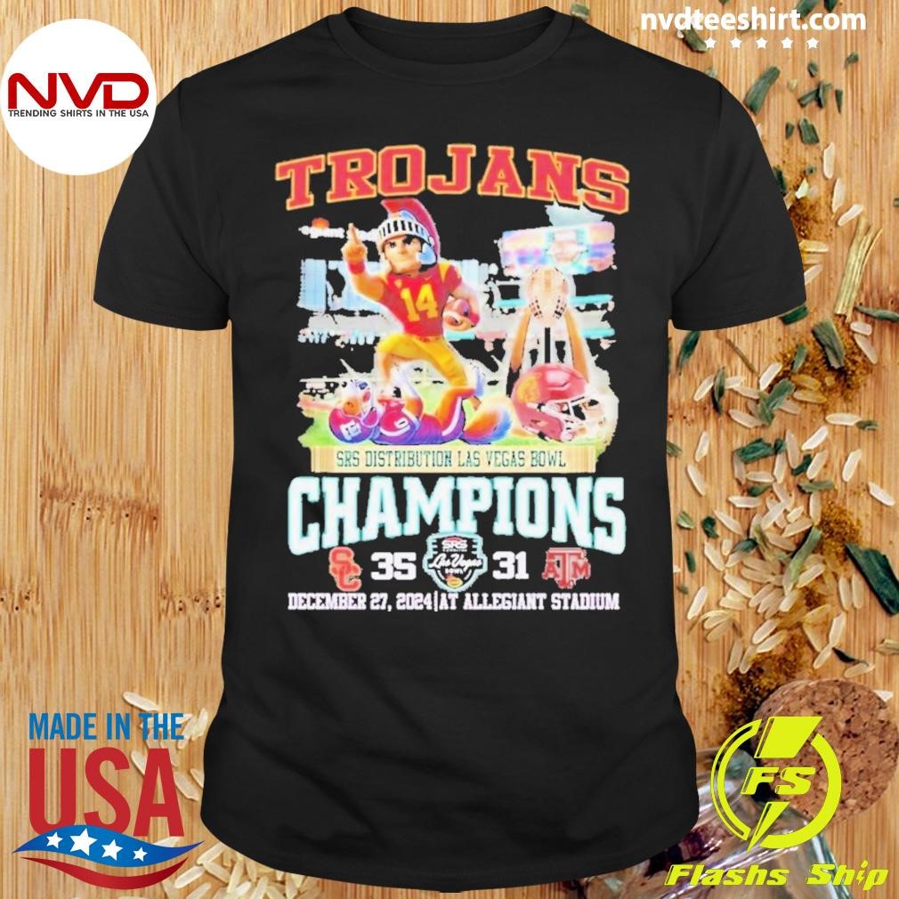 Usc Trojans 2024 Srs Distribution Las Vegas Bowl Champions 35-32 Shirt