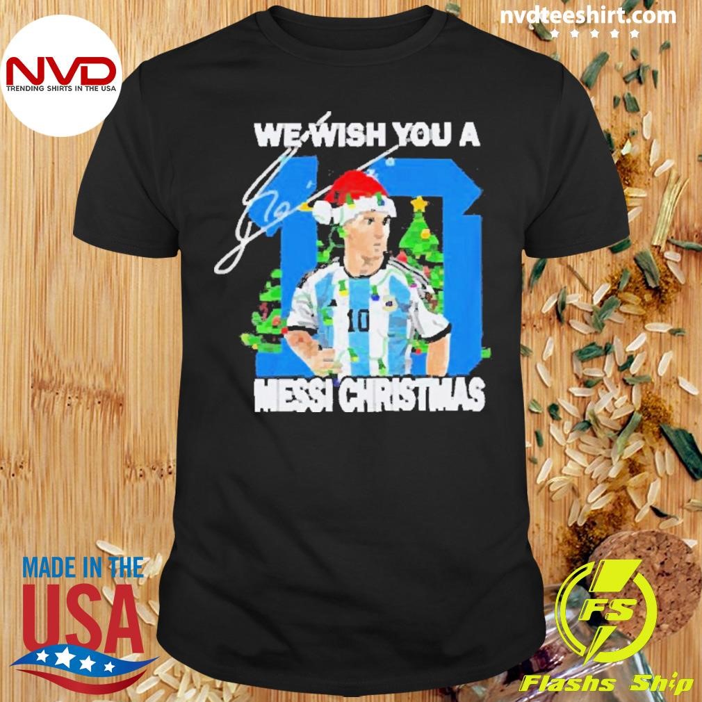 We Wish You A Messi Christmas Signature 2024 Sweater Shirt