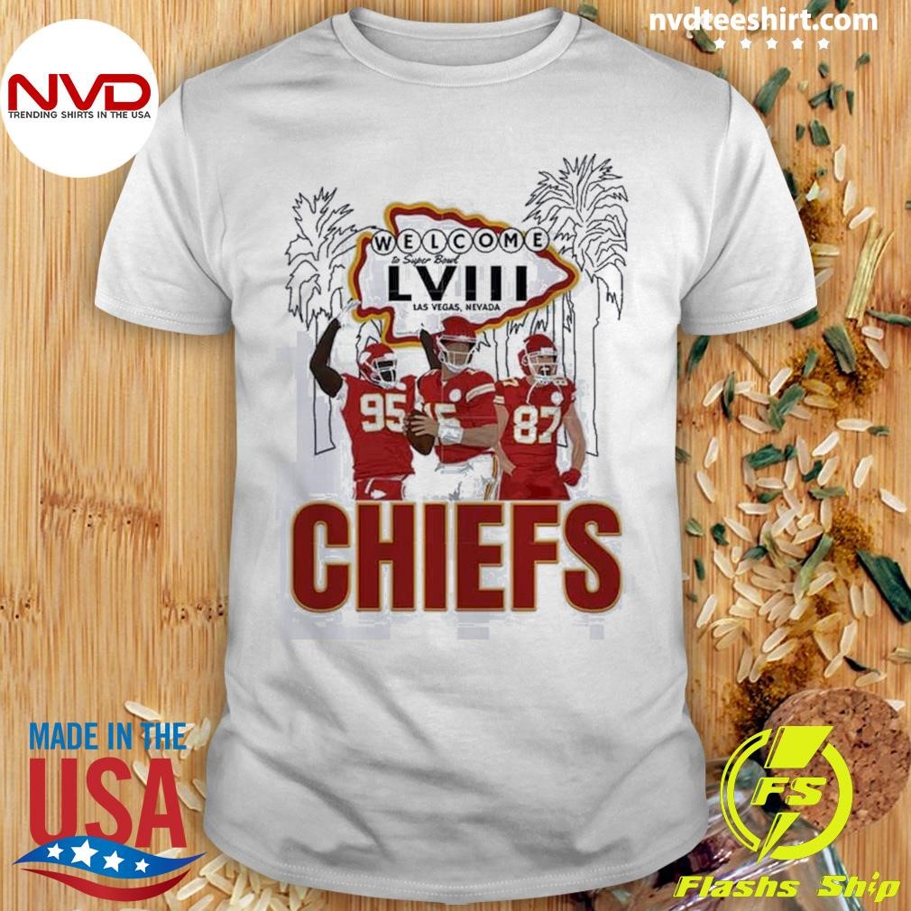 Welcome To Supper Bowl Lviii Las vegas Nevada Chiefs Shirt