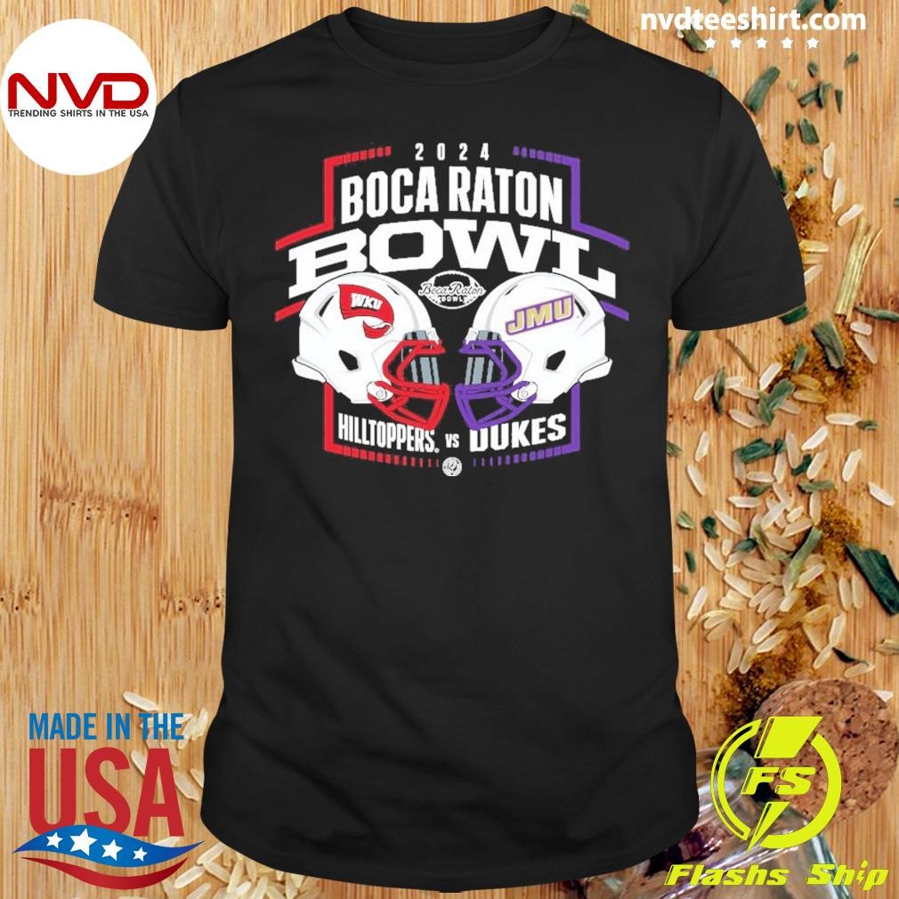 Western Kentucky Vs James Madison 2024 Boca Raton Bowl Head To Head Shirt