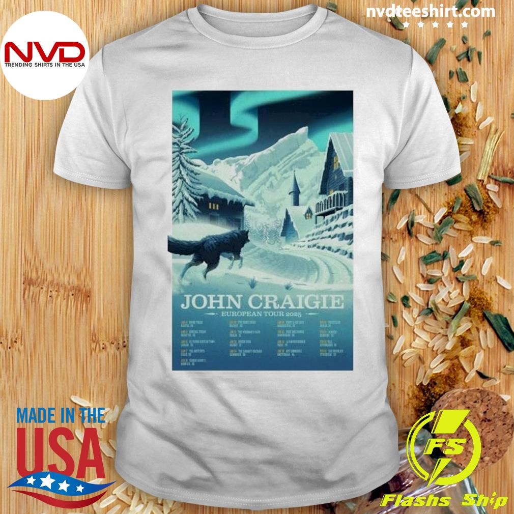 Wolf John Craigie European Tour 2025 Shirt