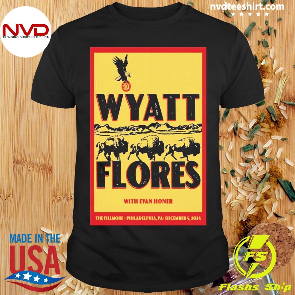 Wyatt Flores The Fillmore Philadelphia PA Tour Dec 4 2024 Shirt