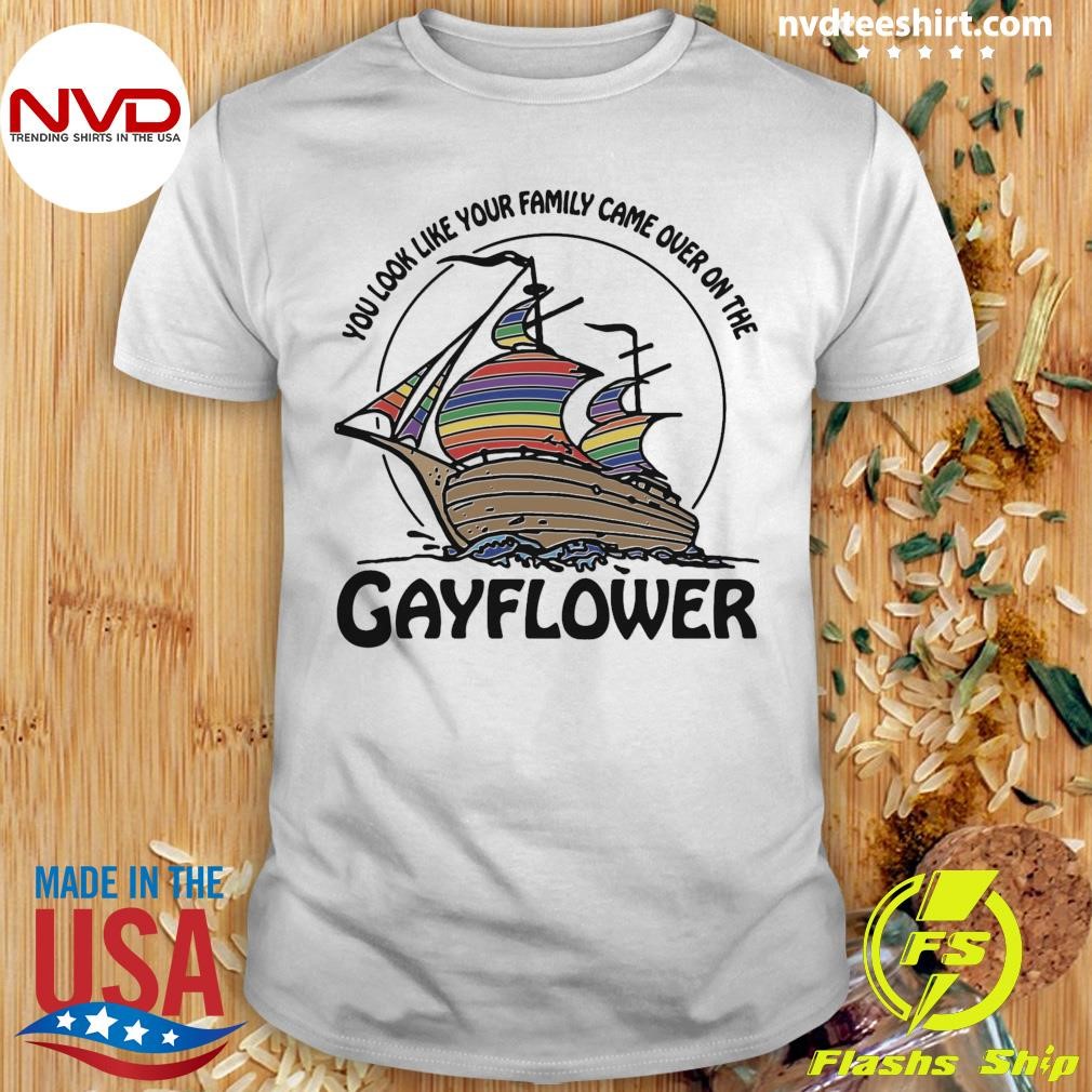 You Look Like Your Family Came Over On The Gayflower Shirt