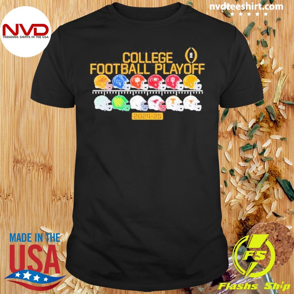 2024 College Football Playoff Bound All Team Helmets Shirt