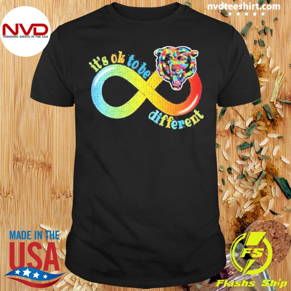 Chicago Bears Autism It’s Ok To Be Different Breast Cancer Shirt