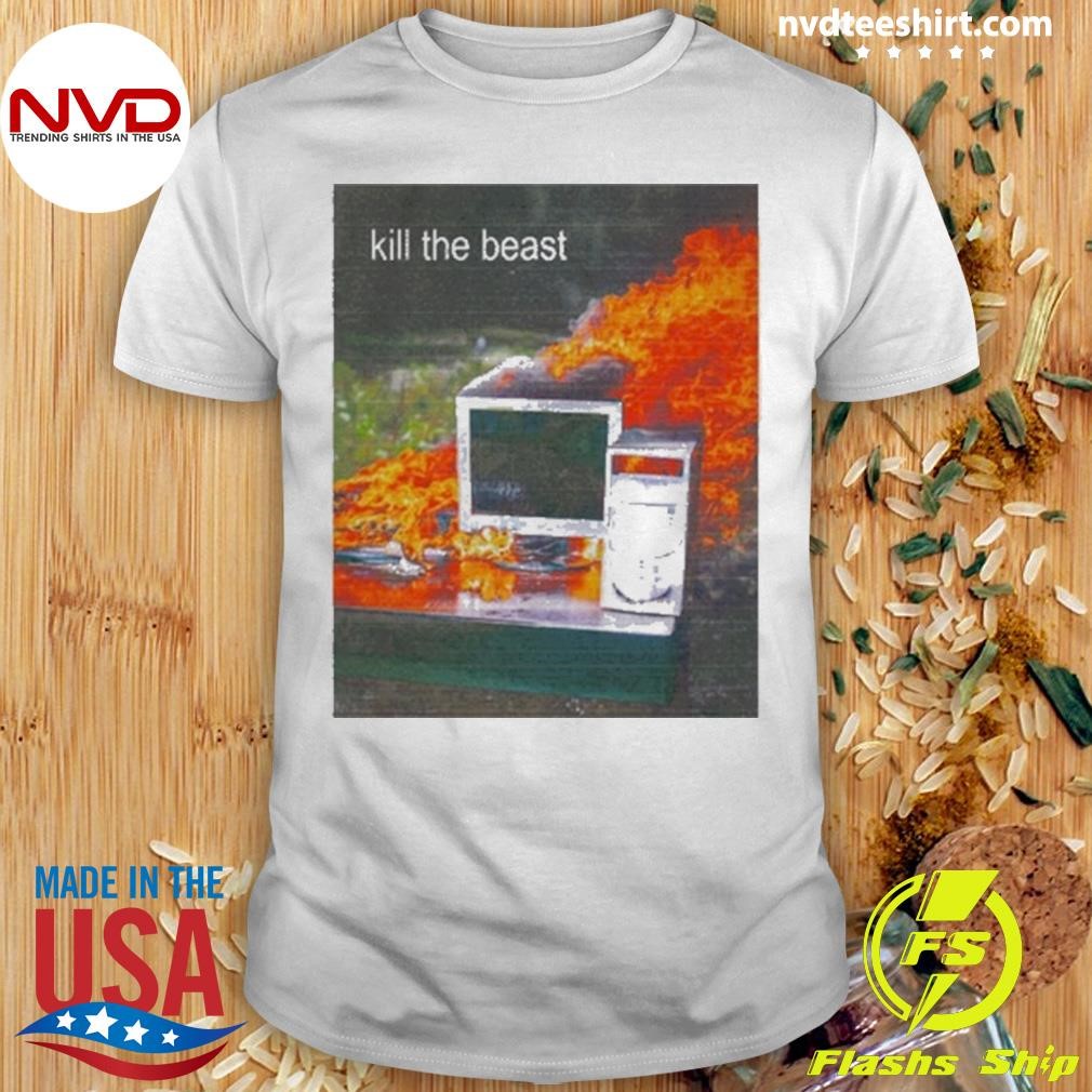 Dogecore Kill The Beast Dual Monitors Tee Shirt