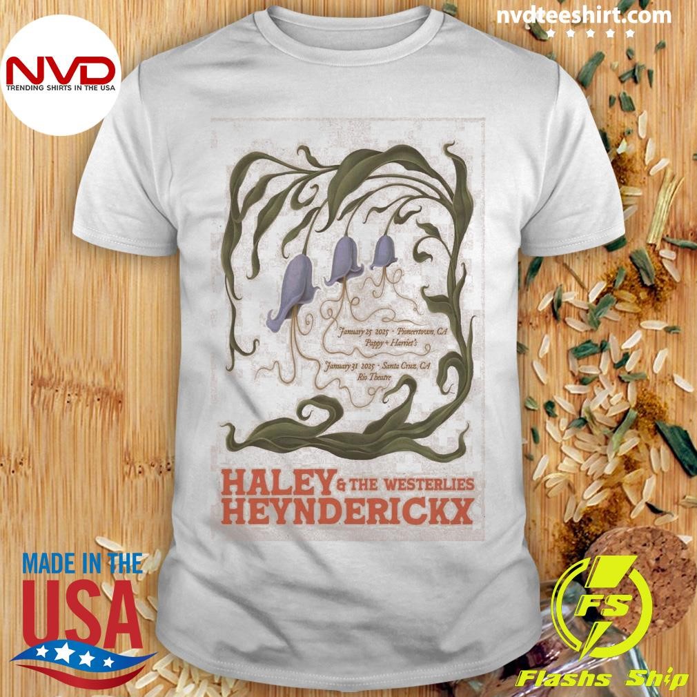 Haley Heynderickx And The Westerlies Jan 25-31 2025 In California Tour Shirt