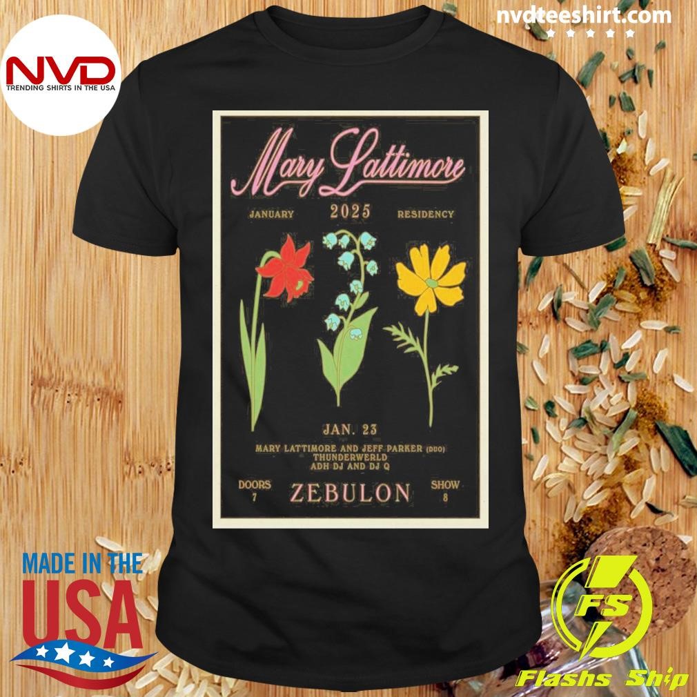 Mary Lattimore Zebulon in Los Angeles CA January 23 2025 Shirt