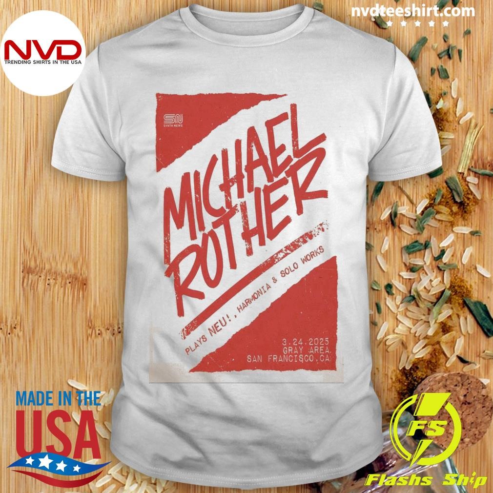 Michael Rother At Gray Area In San Francisco, CA On Mar 24 2025 Shirt