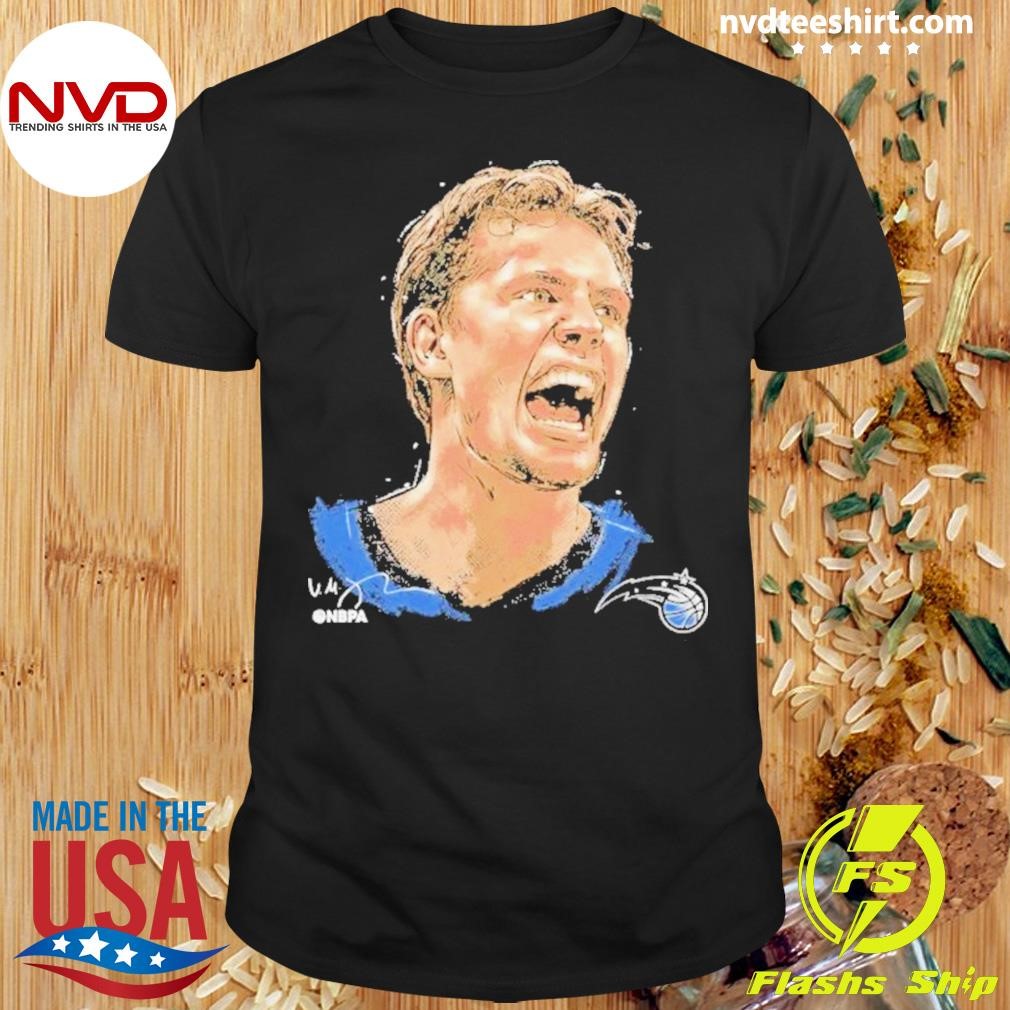 Moritz Wagner Orlando Magic Portrait Signature Shirt