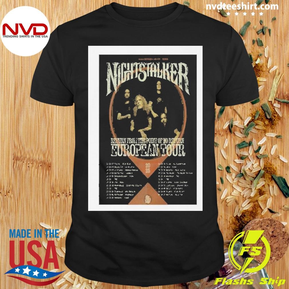 Nightstalker European Fall Tour 2025 Poster Shirt