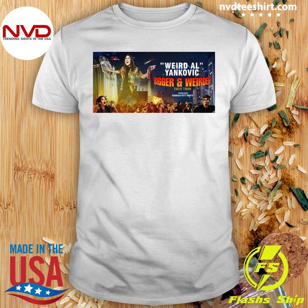 Weird Al Yankovic Bigger & Weirder 2025 Tour Shirt