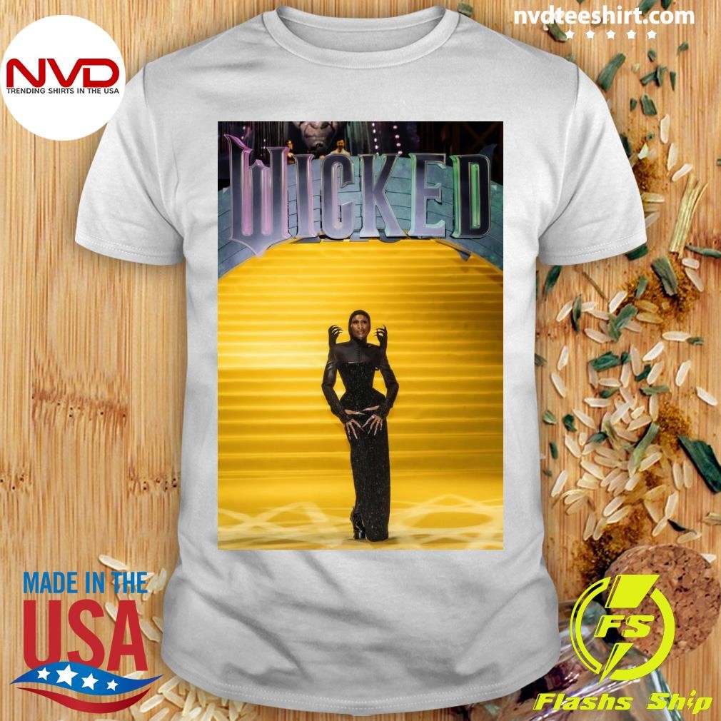 Wicked Musical Poster Cynthia Erivo as Elphaba Wicked Witch Wall Shirt