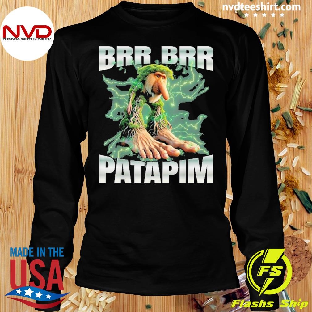 BRR BRR Patapim Meme T-Shirt Funny Italian Monkey Meme Viral Humor  Graphicunisex Up To 5xl