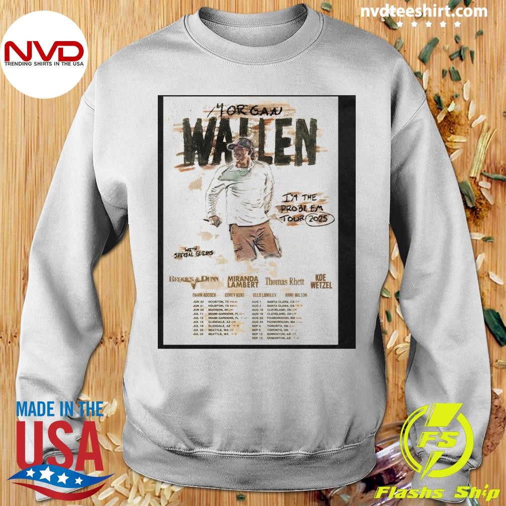 Morgan Wallen Im The Problem 2025 North America Tour Poster