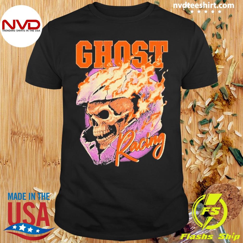 Ghost Racing Hellfire Skull 2025 Shirt - NVDTeeshirt