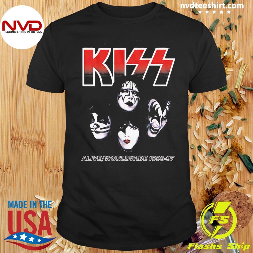 90s band Tシャツ KISS Vintage KISS Shirt Alive Concert Tour 90s Band Tee Grail - Etsy