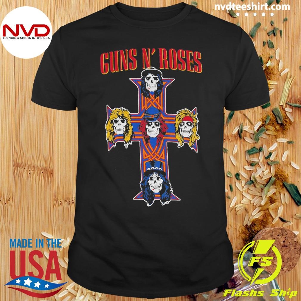 ミュージシャン Guns N' Roses 2025 Vintage Cross Tee L Guns N Roses Vintage Cross 2025 Because What You Want And