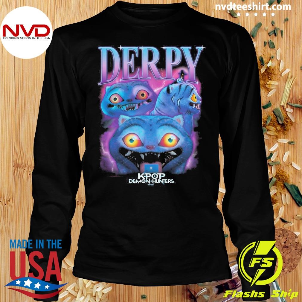 KPop Demon Hunters Derpy Tiger Heartthrob Comfort Colors Shirt