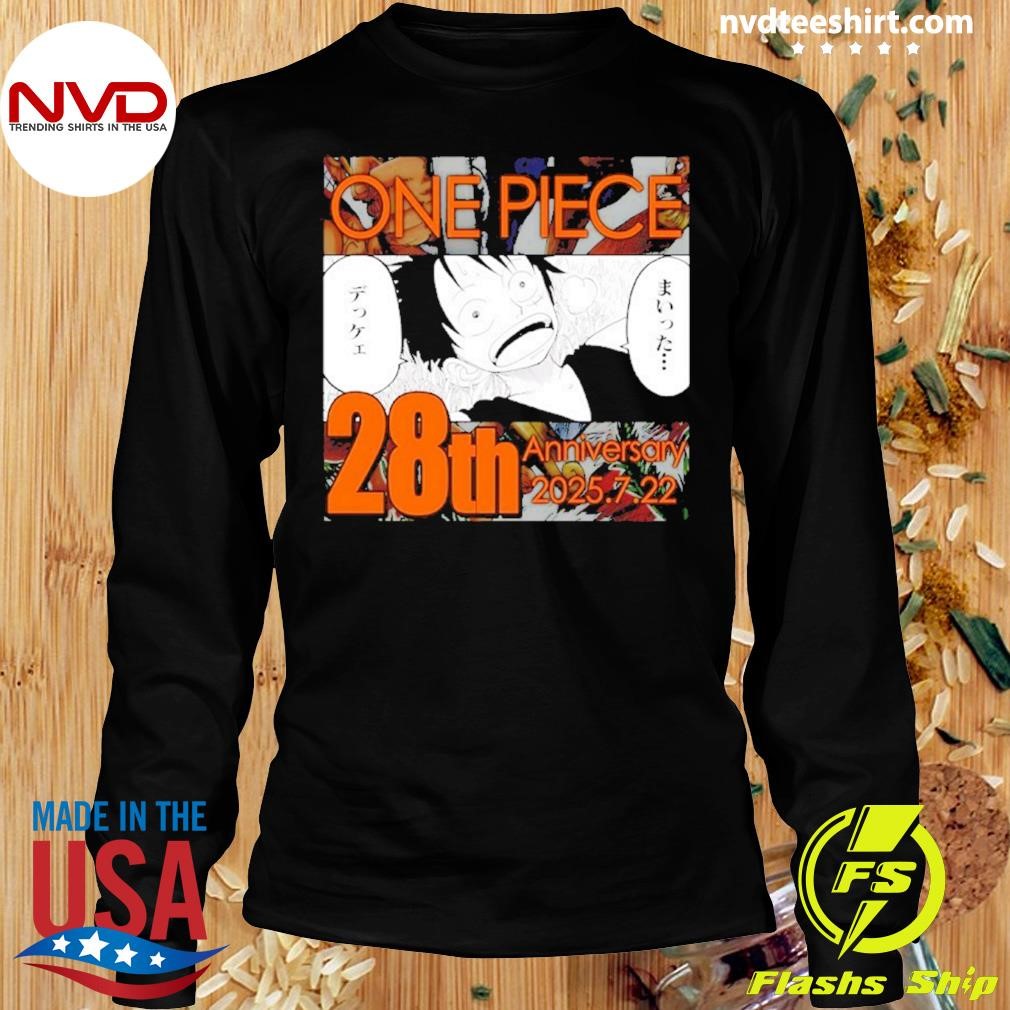 MANOF／2025 LAYER SHIRT ONE PIECE One Piece 28th Anniversary 2025.7.22 Shirt - NVDTeeshirt