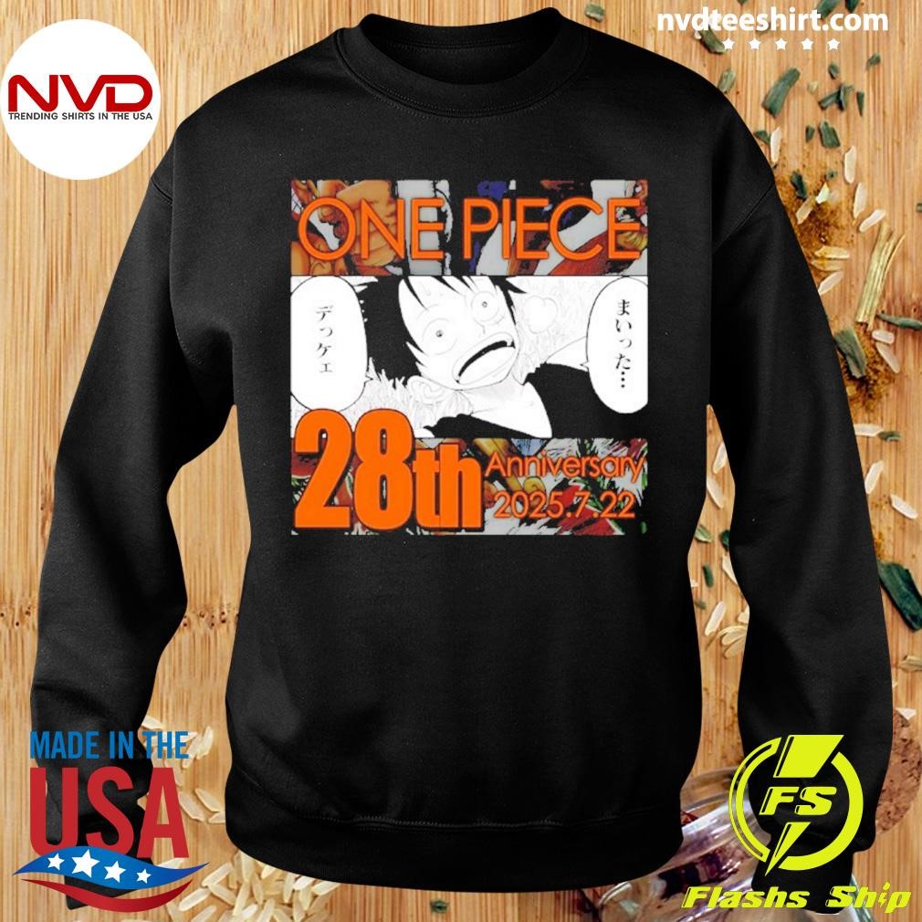MANOF／2025 LAYER SHIRT ONE PIECE One Piece 28th Anniversary 2025.7.22 Shirt - NVDTeeshirt