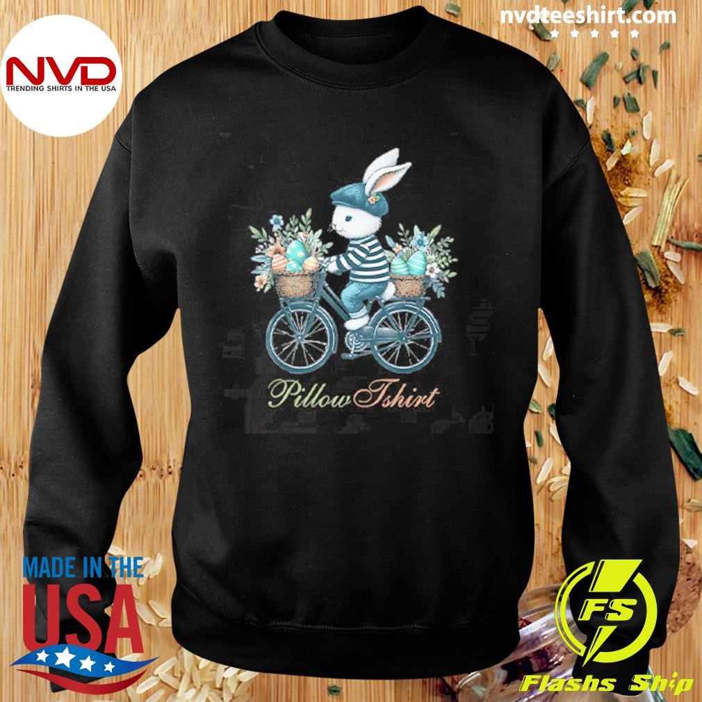 eyeye★大人気 VINTAGE RABBIT PRINT T-SHIRT X eyed bunny (silver and black) - Bunny Rabbit - T-Shirt