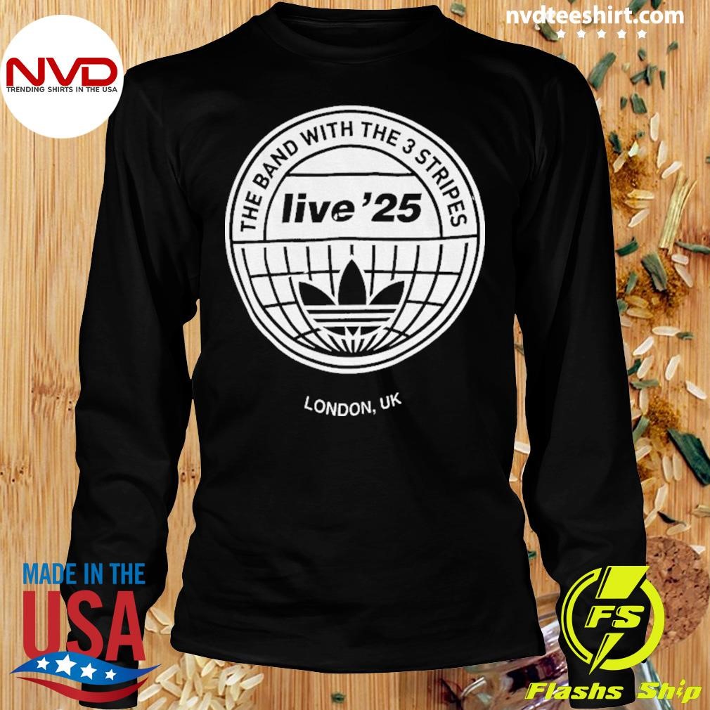 Oasis Live '25 The Band With The 3 Stripes London Uk 2025 Shirt