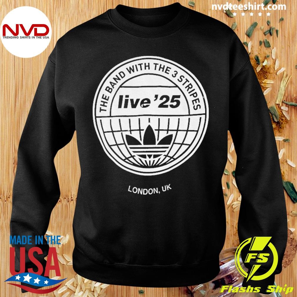 Oasis Live '25 The Band With The 3 Stripes London Uk 2025 Shirt