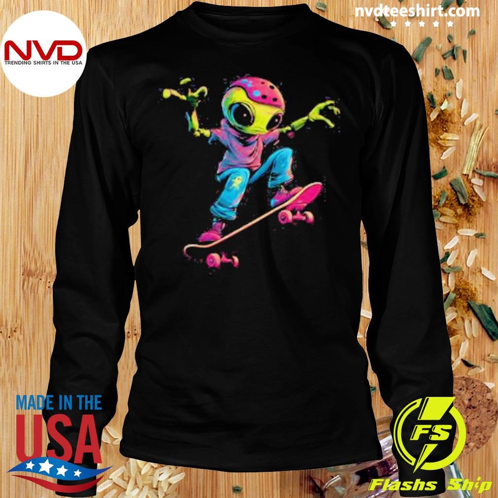 【ADLV】 FLOW ALIEN SHORT SLEEVE T-SHIRT / 追跡付 Alien Xenomorph Washed Graphic Unisex T-Shirt GameStop