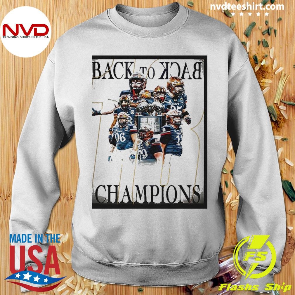 Navy Midshipmen Go Navy Back To Back Champions Shirt - NVDTeeshirt