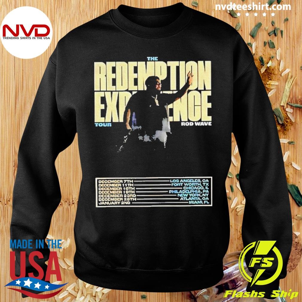 Rod Wave The Redemption Experience World Tour 2025 Shirt - NVDTeeshirt