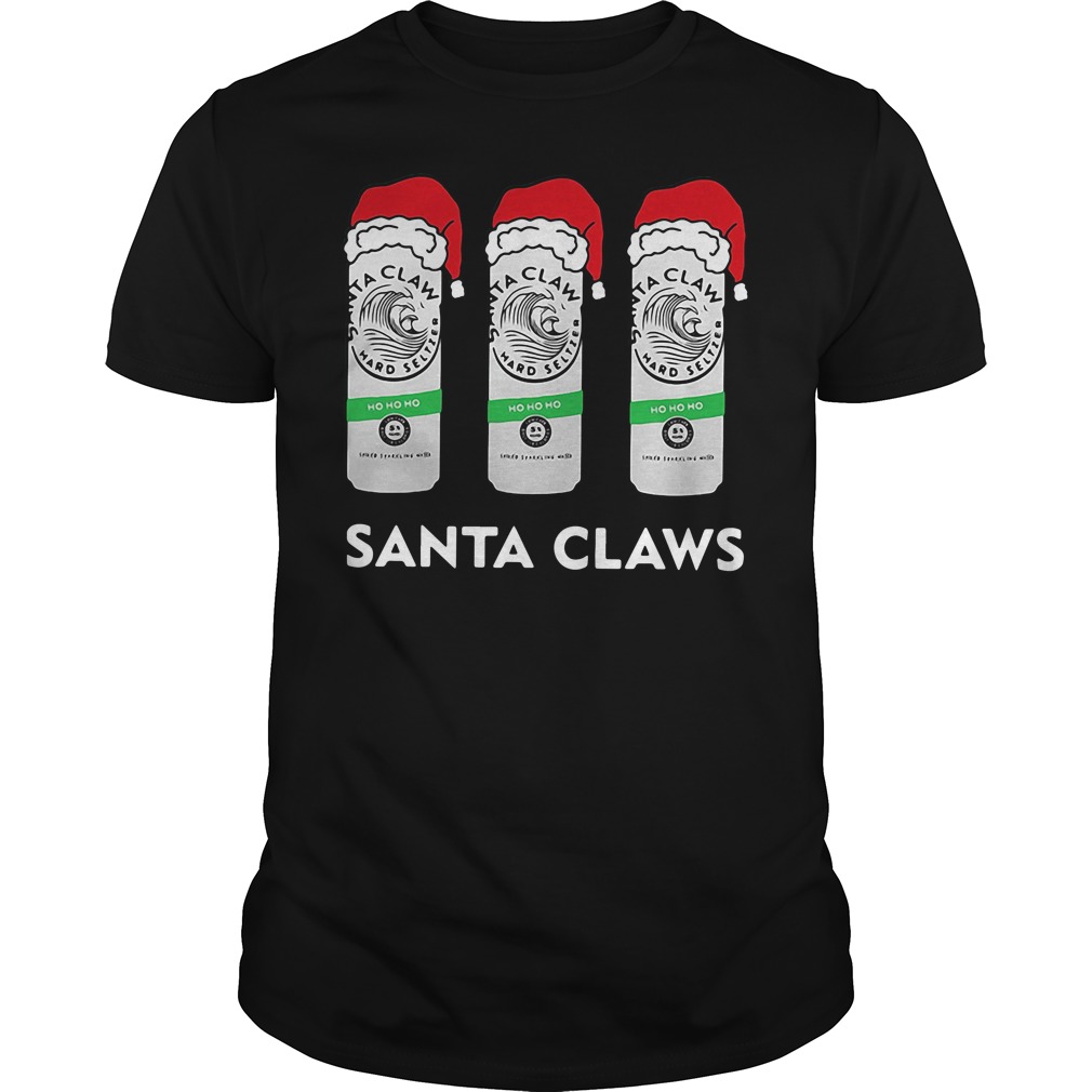 Santa Claws White Claw Hard Seltzer Christmas shirt ...