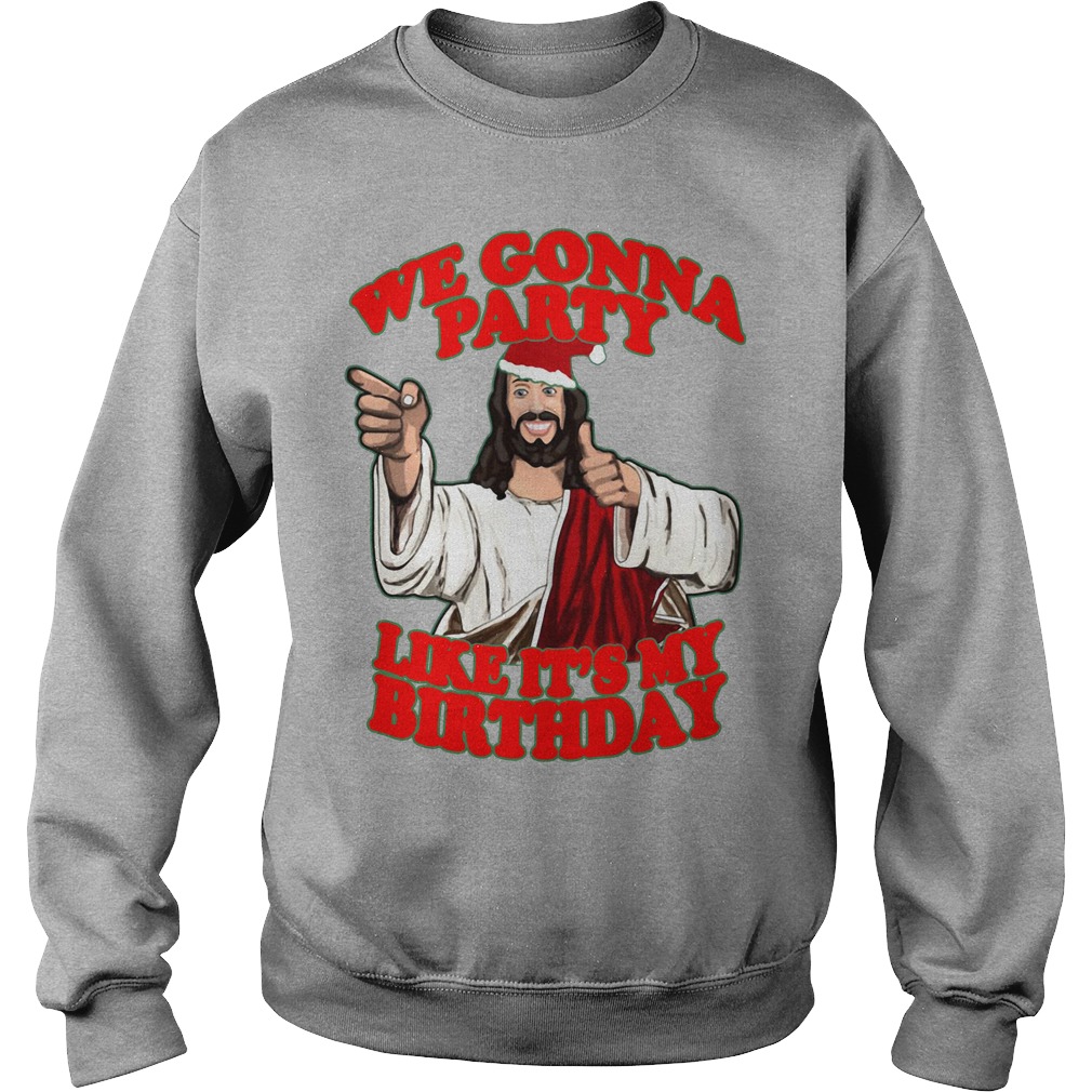 It's my shop birthday jesus sweater