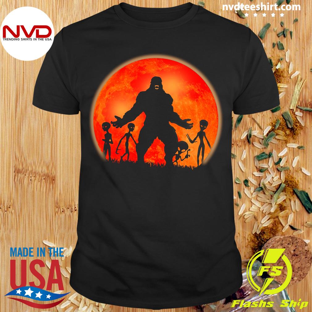 bigfoot alien shirt