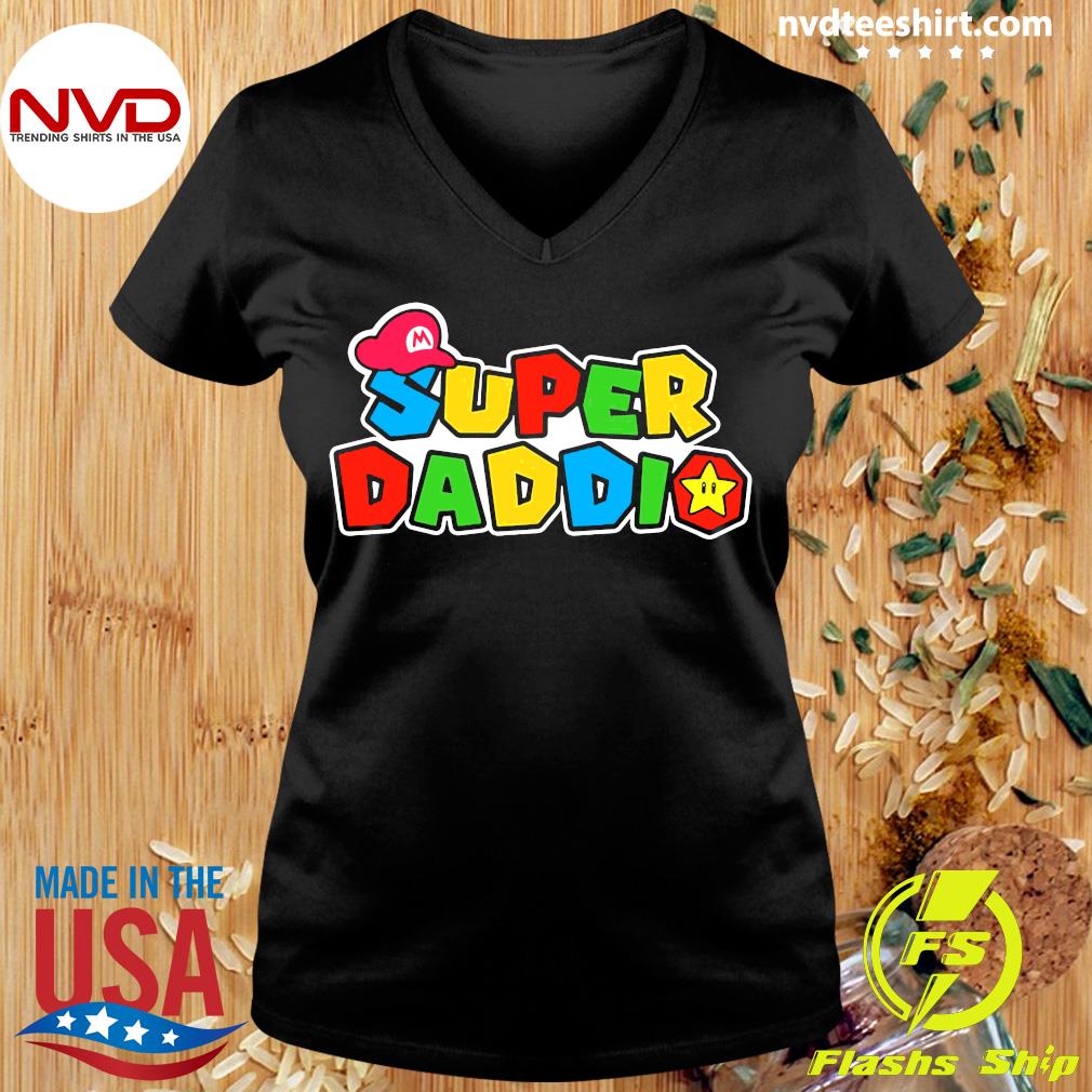 Gift For Dad funny dad shirt MYmari4 Daddy Shirt Mario dad shirt Father's Day Shirt Dad Shirt Personalization Super Daddio Shirt