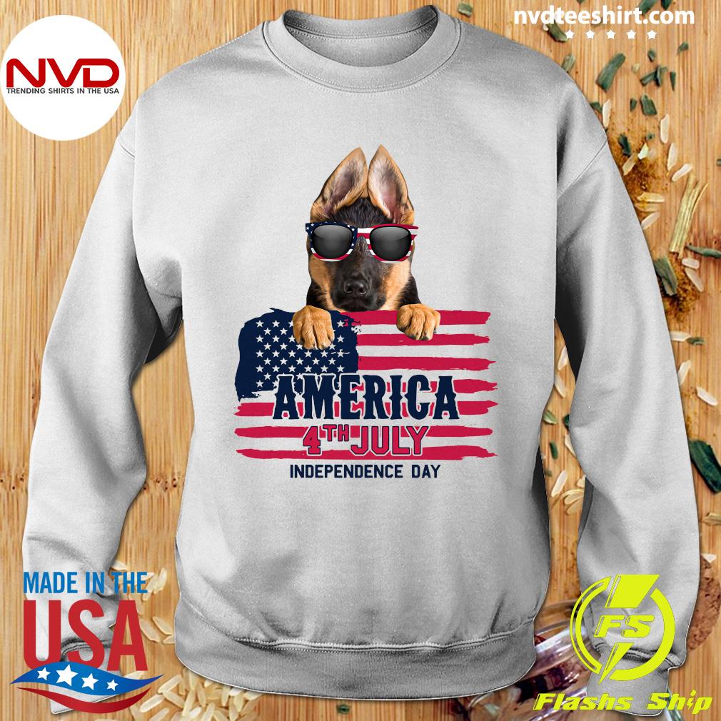 by JND 4th of July Graphic t-shirt MERICA Patriotic Wear USA Independence Day Unisex Adult-Youth tees Off Leash Freedom Dog t-shirts