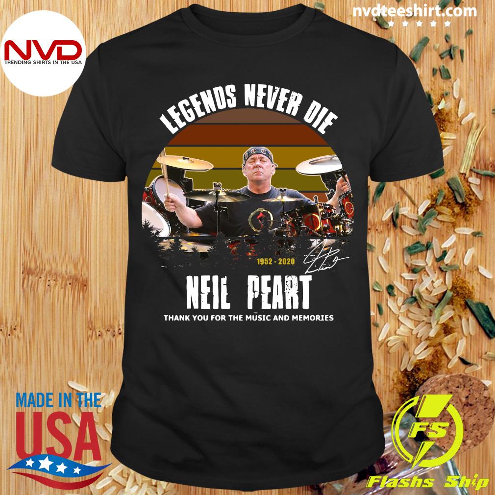 neil peart tribute shirt