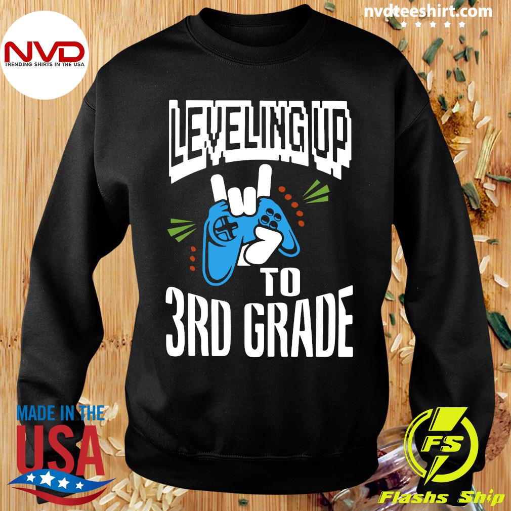 Download Official Leveling Up To 3rd Grade Kids Shirt Nvdteeshirt