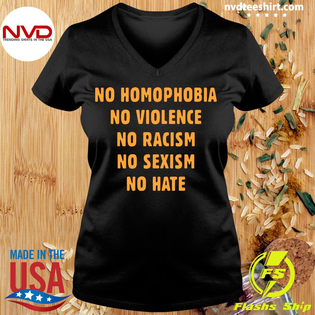 no homophobia no violence shirt