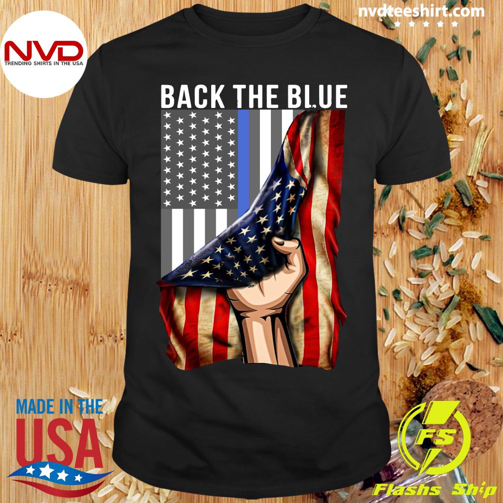 back the blue flag shirt