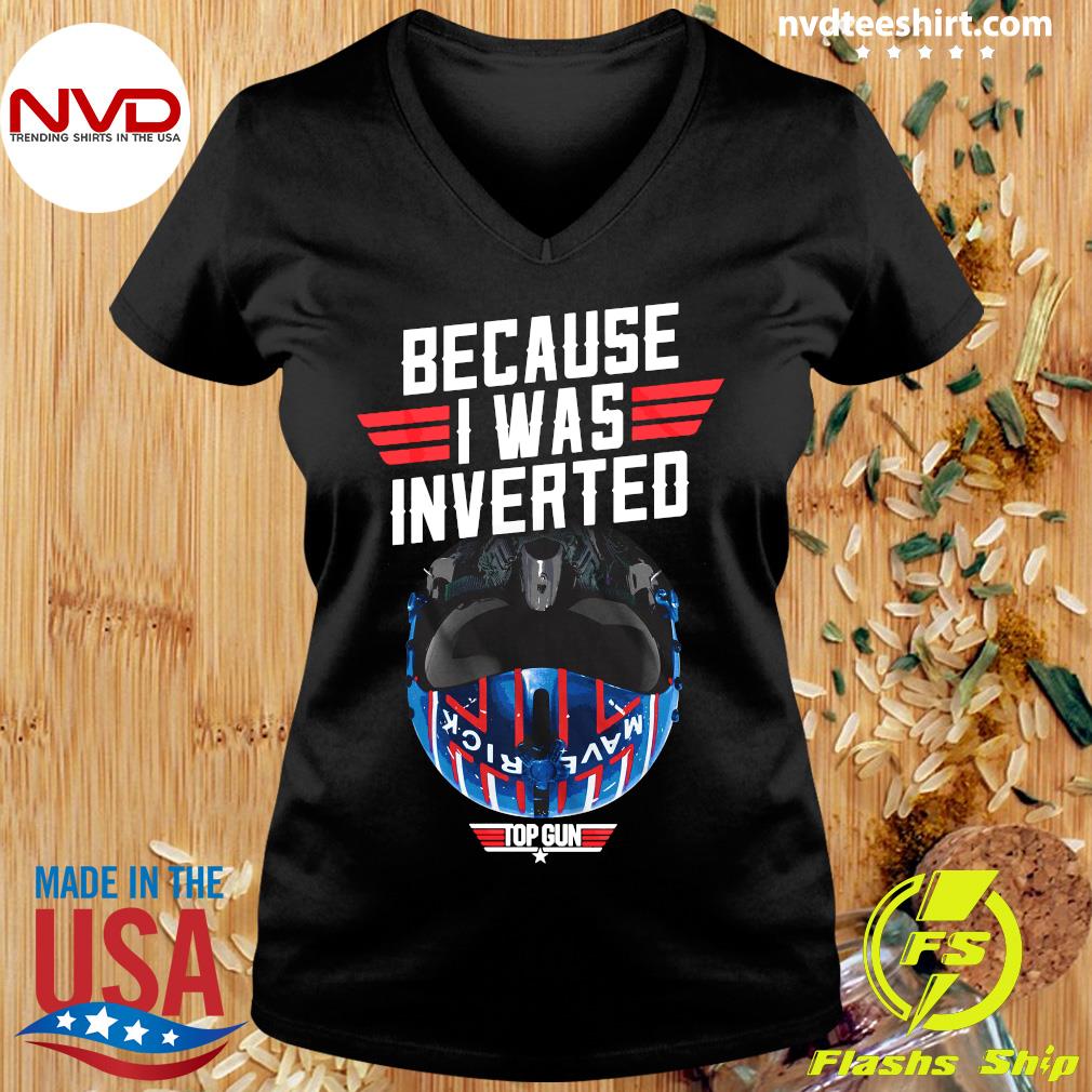 Womens I Was Inverted Top Gun Shirt