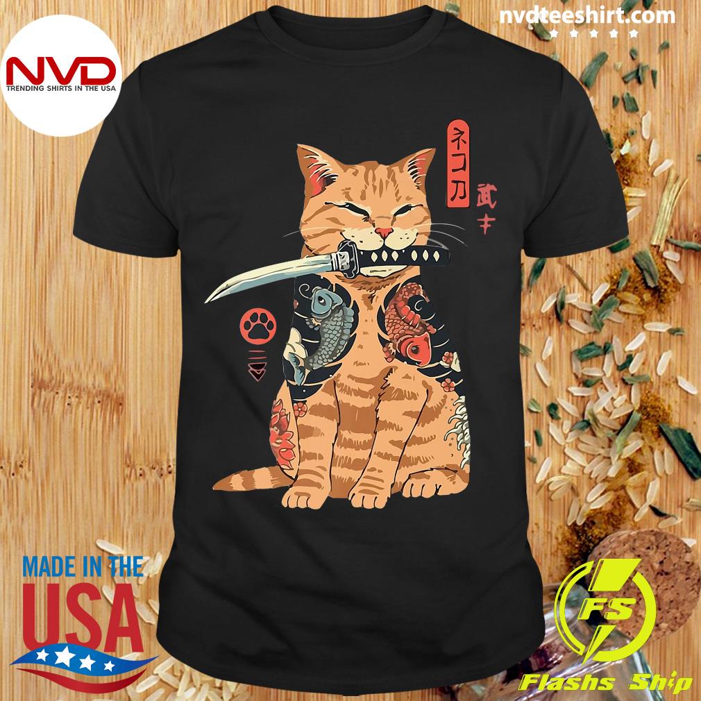 Japanese cat clearance shirt