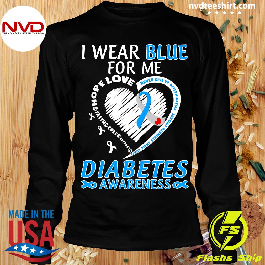 Multicolor 16x16 I wear Blue For My Family Matching Apparel I Wear Blue for My Dad Diabetes Awareness Month Support TD1 Throw Pillow