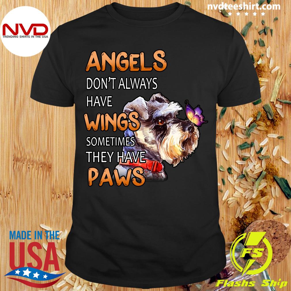 Angels Dont Always Have Wings Sometimes They Have Paws Stitch T-Shirt 