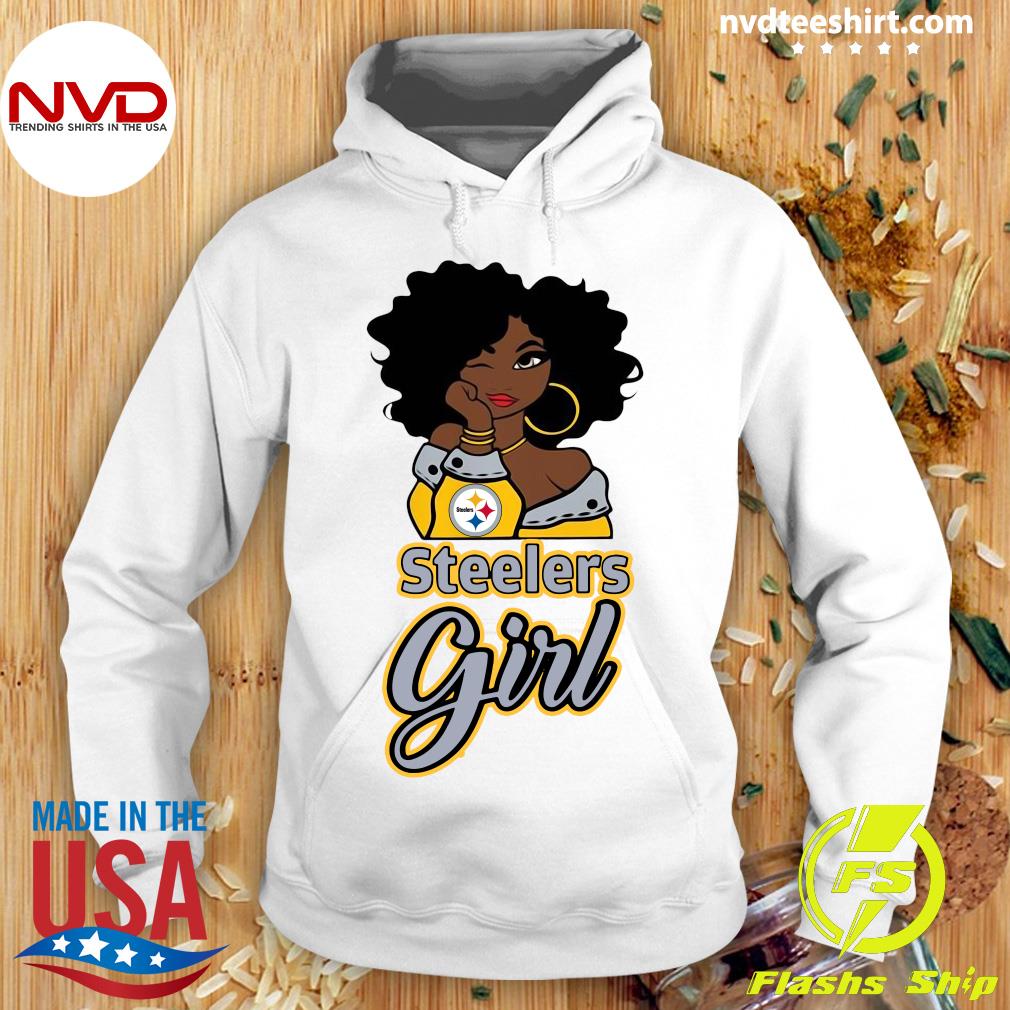 Official Black Girl Pittsburgh Steelers Girl Shirt - NVDTeeshirt